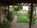 Covered back patio.