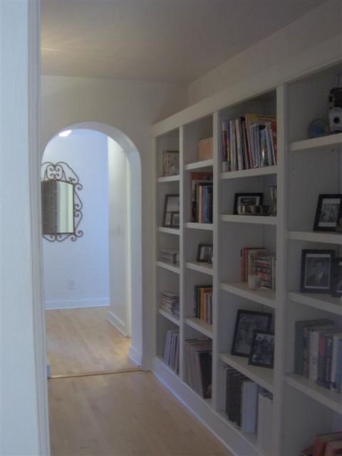 Expansive hallway/bookcase
