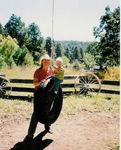Tatia and Shane enjoy everyone's favorite swing